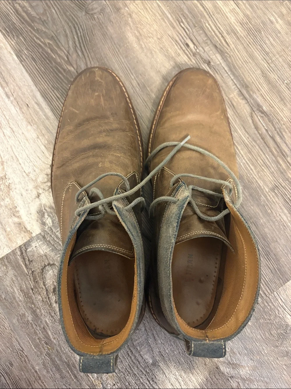 Cole Haan Men's Brown Leather Chukka Boots - Casual Dress Hybrid